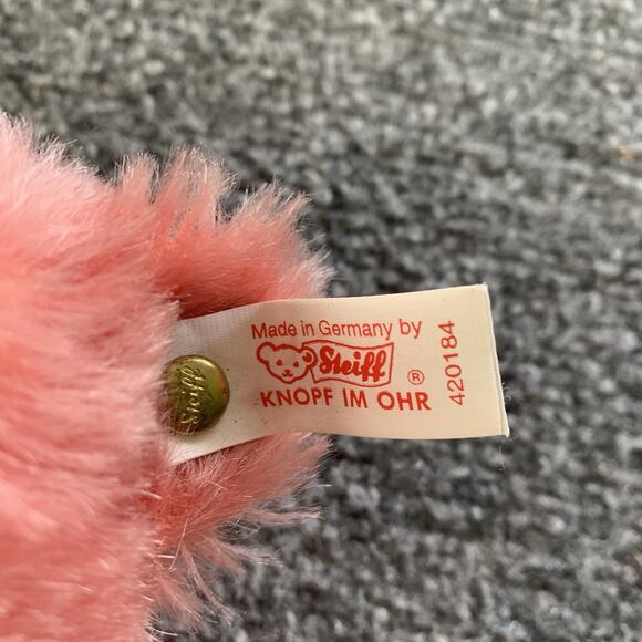 Steiff Club Bear Edition 1999/2000 Gold/Rose Bear 32cm/12" EAN 420184 - Picture 10 of 13